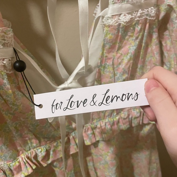 For Love & Lemons Floral Puff Sleeve Dress - Picture 3 of 8